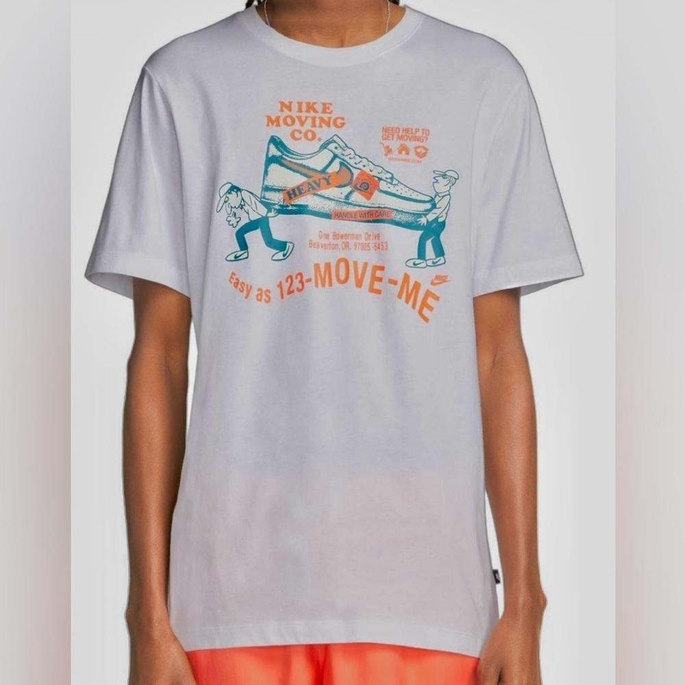 NIKE SPORTSWEAR Nike Moving Company Men T-SHIRT White 3XL XXXL Big Tall HTF